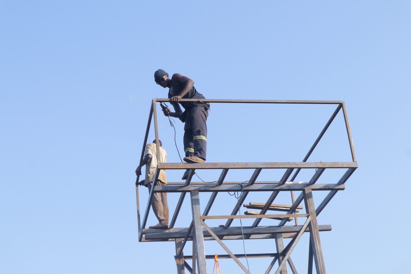 Structural Steel Water Tank Tower Erection